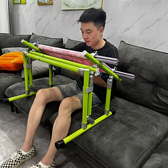 【Suitable for Sofa Use】 Cross Stitch Aluminum Stand, Adjustable 25-60cm(9.84-23.62 inches) Height, 70-50cm (27.56-19.69 inches) Base, Aluminum Alloy, Tiltable & Width Adjustable, Bed & Table Use, Strong Load Capacity