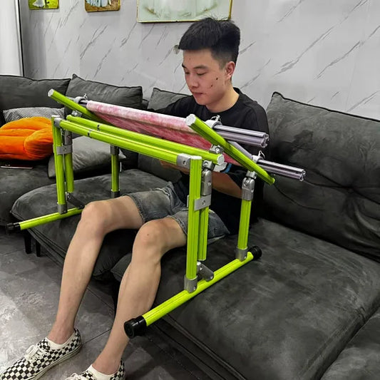 【Suitable for Sofa Use】 Cross Stitch Aluminum Stand, Adjustable 25-60cm(9.84-23.62 inches) Height, 70-50cm (27.56-19.69 inches) Base, Aluminum Alloy, Tiltable & Width Adjustable, Bed & Table Use, Strong Load Capacity