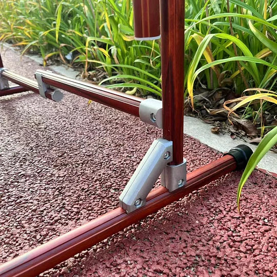 2-in-1 Aluminum Cross Stitch Frame Stand for Bed & Table – Adjustable Height 25–55cm / 9.84–21.65 inches, Width 42–80cm / 16.54–31.50 inches, 180° Rotating Scissors Holder