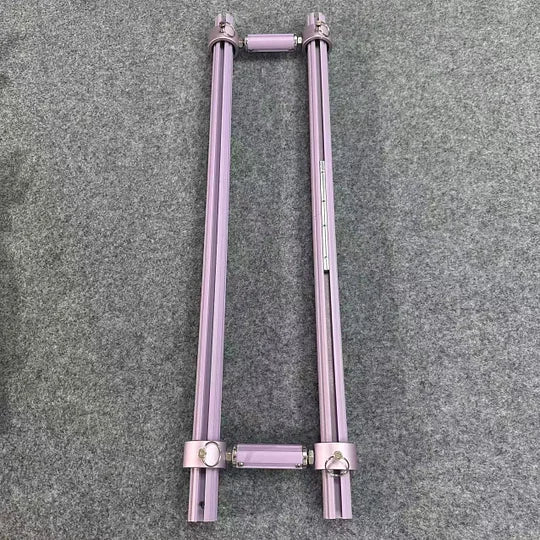 MINI Adjustable Embroidery Frame | 8–18cm Tension Range | Aluminum Alloy Cross Stitch Reel Frame | Extra Thick Retractable Scroll Frame | Length Adjustable Hoop for DIY Needlework