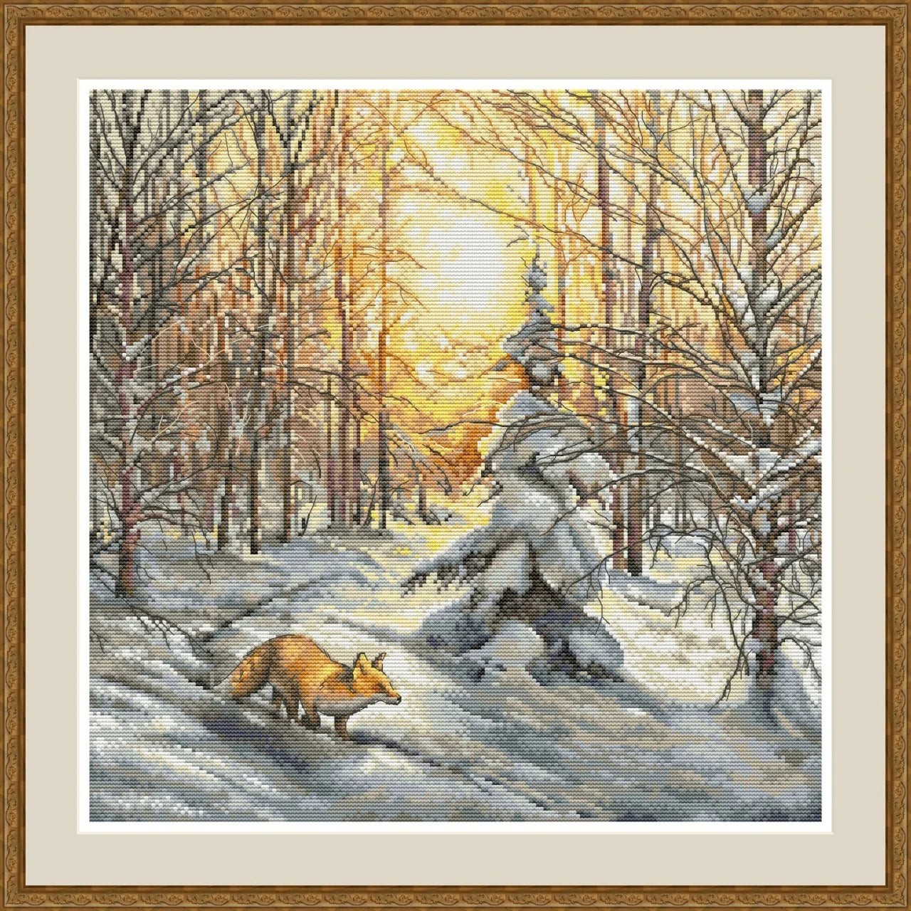 Winter Forest Cross Stitch Pattern