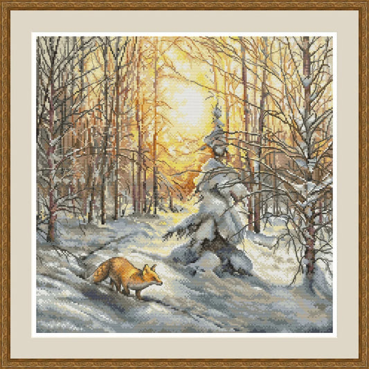 Winter Forest Cross Stitch Pattern