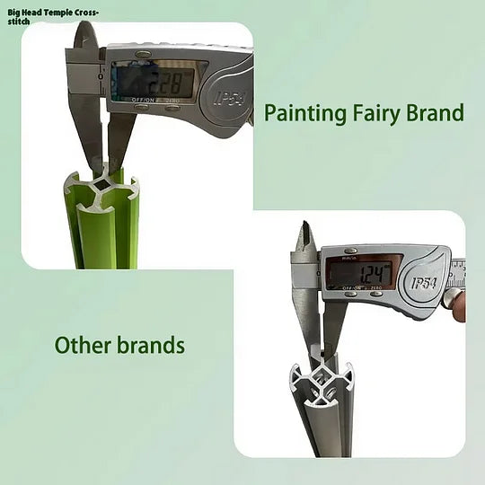 【Recommend】[Scroll Frame with Adjustable Width | Extendable Scroll Frame] Adjustable Aluminum Alloy Scroll Frame for Cross Stitch | Extra Thick, Extendable Embroidery Frame with Adjustable Width and Length