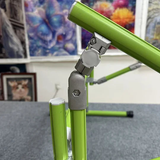 【Suitable for Sofa Use】 Cross Stitch Aluminum Stand, Adjustable 25-60cm(9.84-23.62 inches) Height, 70-50cm (27.56-19.69 inches) Base, Aluminum Alloy, Tiltable & Width Adjustable, Bed & Table Use, Strong Load Capacity