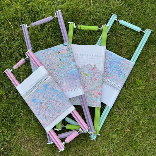 [OK Frame] Professional Cross Stitch Aluminum Scroll Frame – Ultra Tight Fabric, Durable Aluminum Alloy Scroll attachments