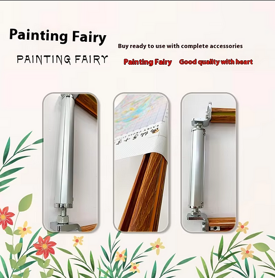 [OK Frame] Professional Cross Stitch Aluminum Scroll Frame – Ultra Tight Fabric, Durable Aluminum Alloy Scroll attachments