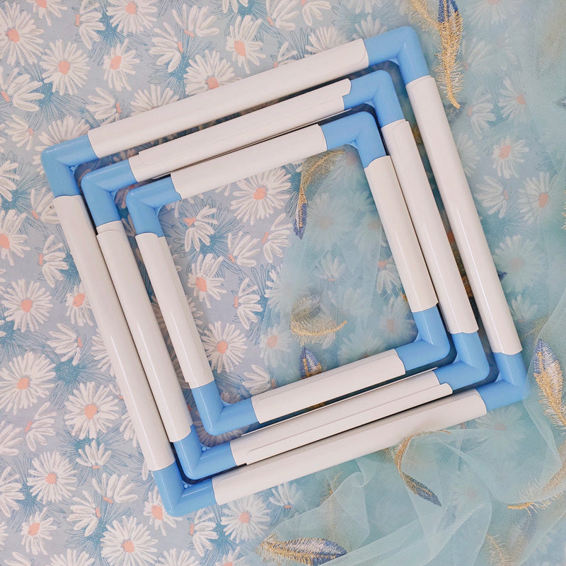 Embroidery Hoop Cross Stitch Hoops Frames Rectangular Embroidery Snap Frame DIY Sewing Tools for Quilting Silk-Painting