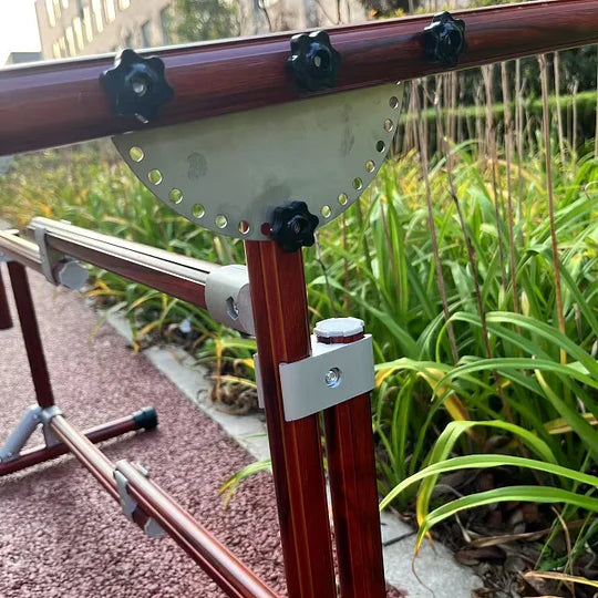 2-in-1 Aluminum Cross Stitch Frame Stand for Bed & Table – Adjustable Height 25–55cm / 9.84–21.65 inches, Width 42–80cm / 16.54–31.50 inches, 180° Rotating Scissors Holder