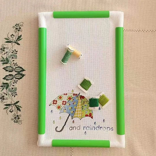 Embroidery Hoop Cross Stitch Hoops Frames Rectangular Embroidery Snap Frame DIY Sewing Tools for Quilting Silk-Painting