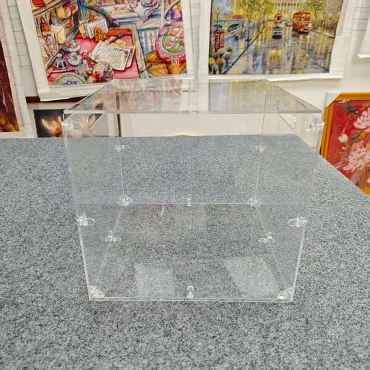 Clear Acrylic Floss Hanger Storage Box– 25 Clear Hangers–Cross Stitch Thread Organizer Gift Present for Stitchers