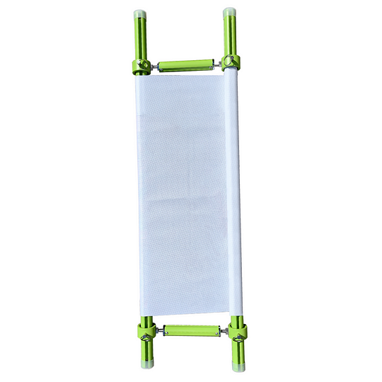 MINI Adjustable Embroidery Frame | 8–18cm Tension Range | Aluminum Alloy Cross Stitch Reel Frame | Extra Thick Retractable Scroll Frame | Length Adjustable Hoop for DIY Needlework