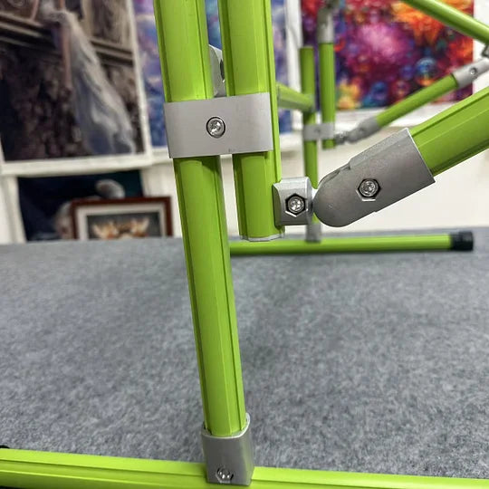 【Suitable for Sofa Use】 Cross Stitch Aluminum Stand, Adjustable 25-60cm(9.84-23.62 inches) Height, 70-50cm (27.56-19.69 inches) Base, Aluminum Alloy, Tiltable & Width Adjustable, Bed & Table Use, Strong Load Capacity