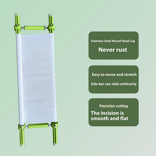 Recommend】[Scroll Frame with Adjustable Width | Extendable Scroll Frame] Adjustable Aluminum Alloy Scroll Frame for Cross Stitch | Extra Thick, Extendable Embroidery Frame with Adjustable Width and Length