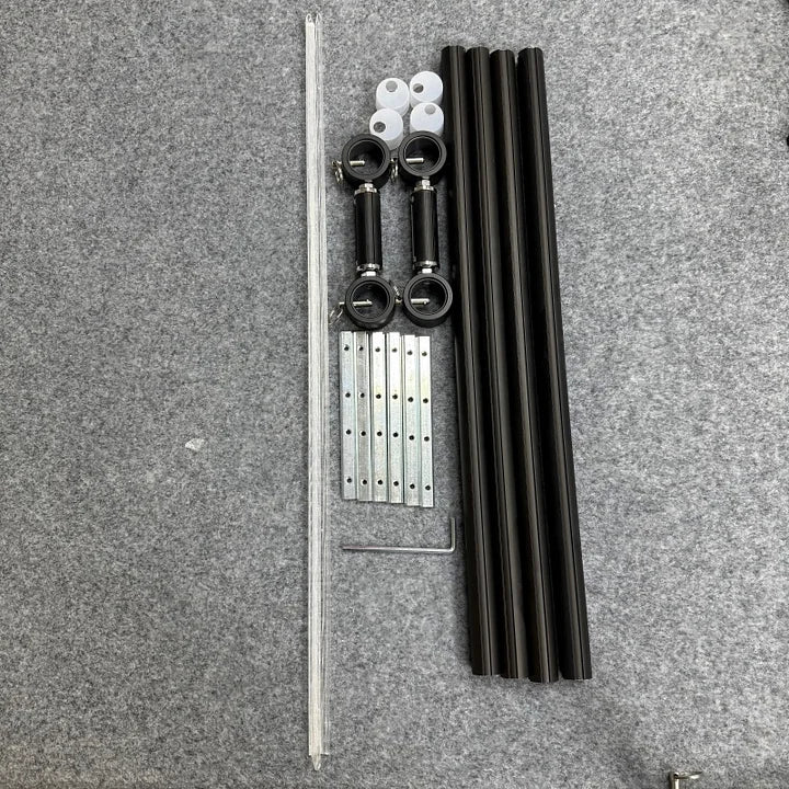 【Recommend】[Scroll Frame with Adjustable Width | Extendable Scroll Frame] Adjustable Aluminum Alloy Scroll Frame for Cross Stitch | Extra Thick, Extendable Embroidery Frame with Adjustable Width and Length