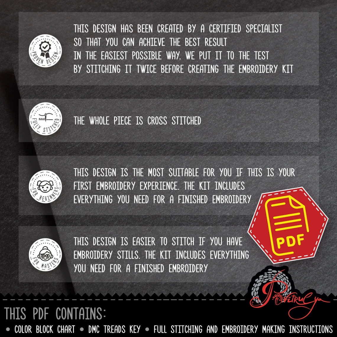 European cityscape cross stitch 'Rothenburg ob der Tauber' counted pattern - Instant Download in PDF