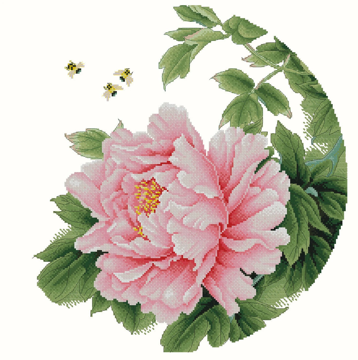 Flowers Cross Stitch Pattern Colorful Art DIY X-stitch Chart Needlepoint Pattern Embroidery Chart Printable PDF Instant Download Design