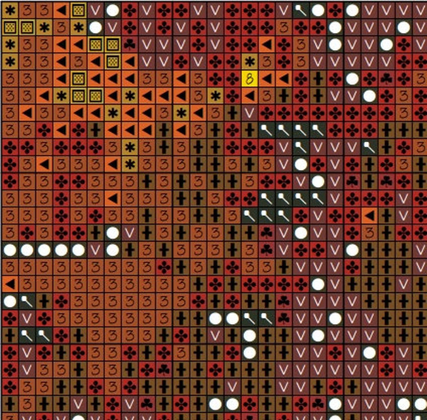Geisha Cross Stitch Pattern , Instant Download , Digital File , Mount Fuji , Autumnal Forest, Japanese X Stitch Chart