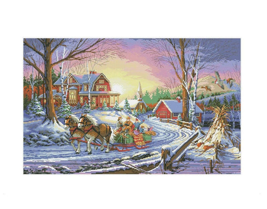 Victorian Christmas Cross Stitch Patterns | Christmas Village Cross Stitch Patterns | Instant Download PDF