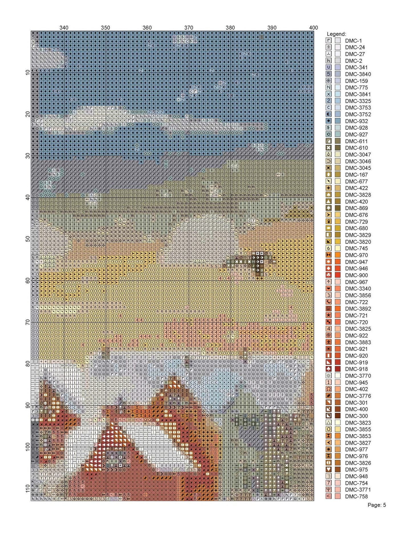 Cross Stitch Pattern Snow Day Full Coverage