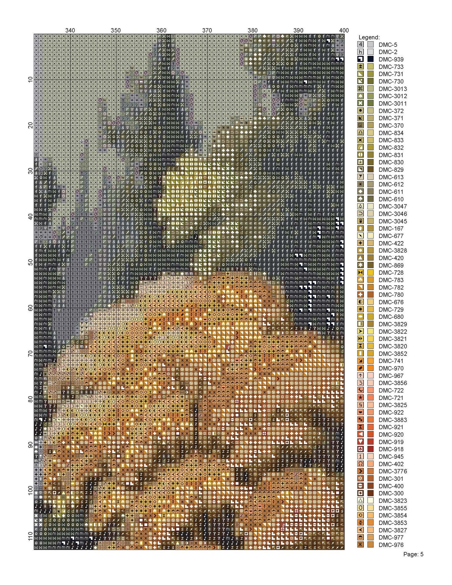 Cross Stitch Pattern Village on the Lake Full Coverage