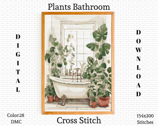 Plants Cross Stitch Pattern | Cactus Cross Stitch | Plants Embroidery Pattern | Boho Cross Stitch | Home Cross Stitch | Instant Download PDF