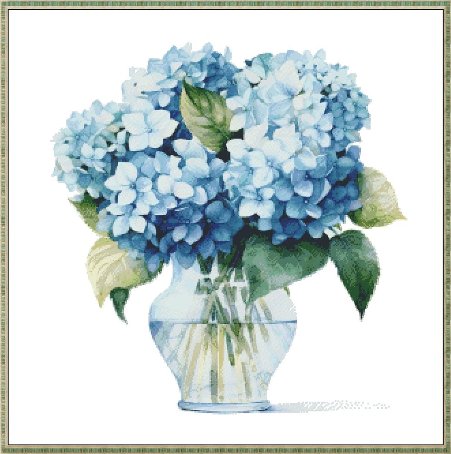 Hydrangea Flower Cross Stitch Pattern,Hortensia Flowers,Embroidery,XStitch,Pattern Keeper,Pdf,Instant Download