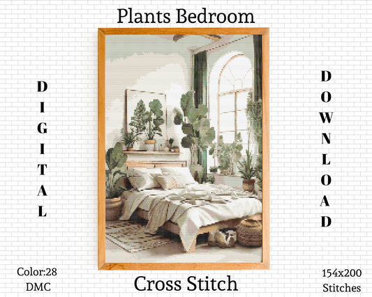 Plants Cross Stitch Pattern | Cactus Cross Stitch | Plants Embroidery Pattern | Boho Cross Stitch | Home Cross Stitch | Instant Download PDF