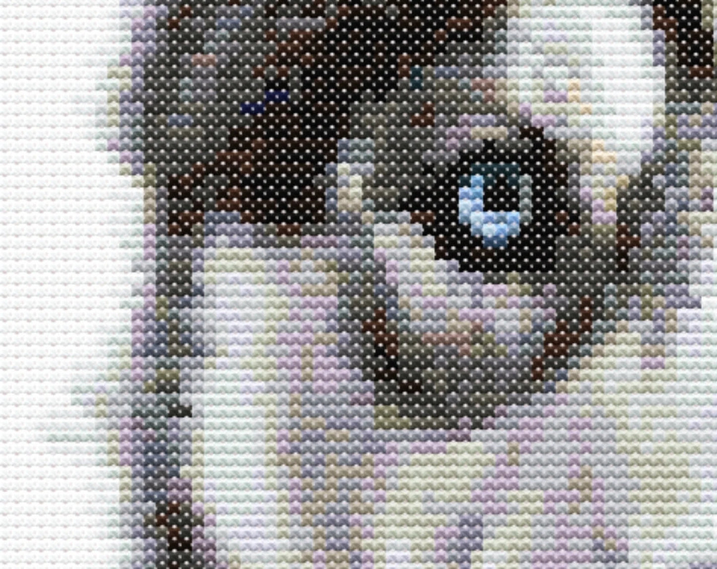Husky Puppy Dog Cross Stitch Pattern Sewing Embroidery DMC Wildlife Africa Animal Nursery Artwork Scandi Doggo Minimal Dog Pet Gift