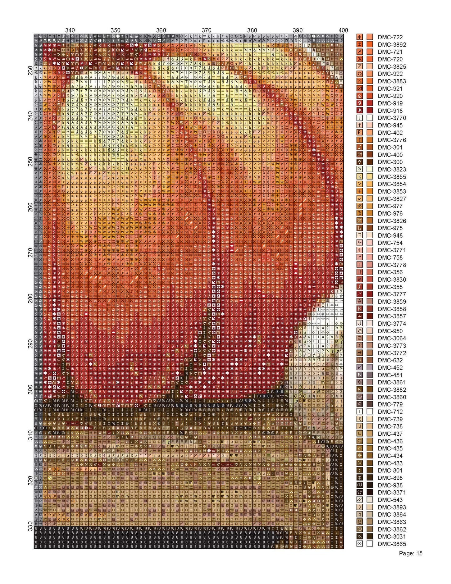 Cross Stitch Pattern Pumpkin Patch Full Coverage