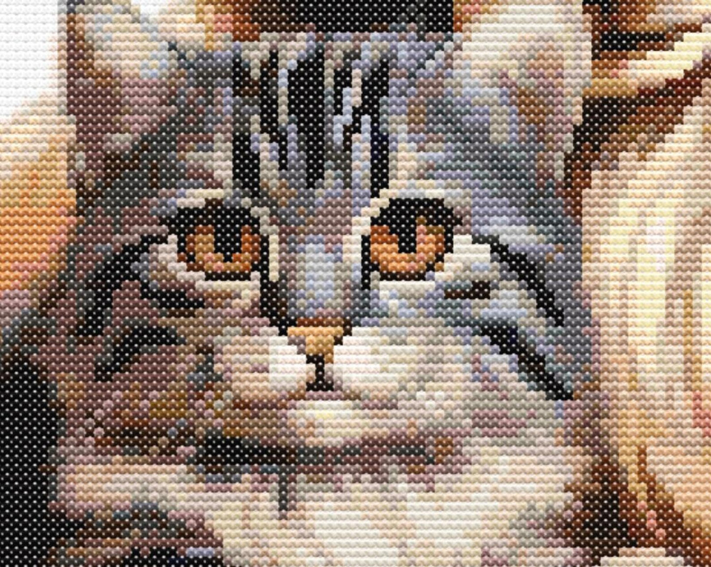 Cuddling Cat and Dog Cross Stitch Sewing Modern Embroidery Pattern Instant DMC Download Funny Snarky Cute Kitten Ying Yang Dog Puppy
