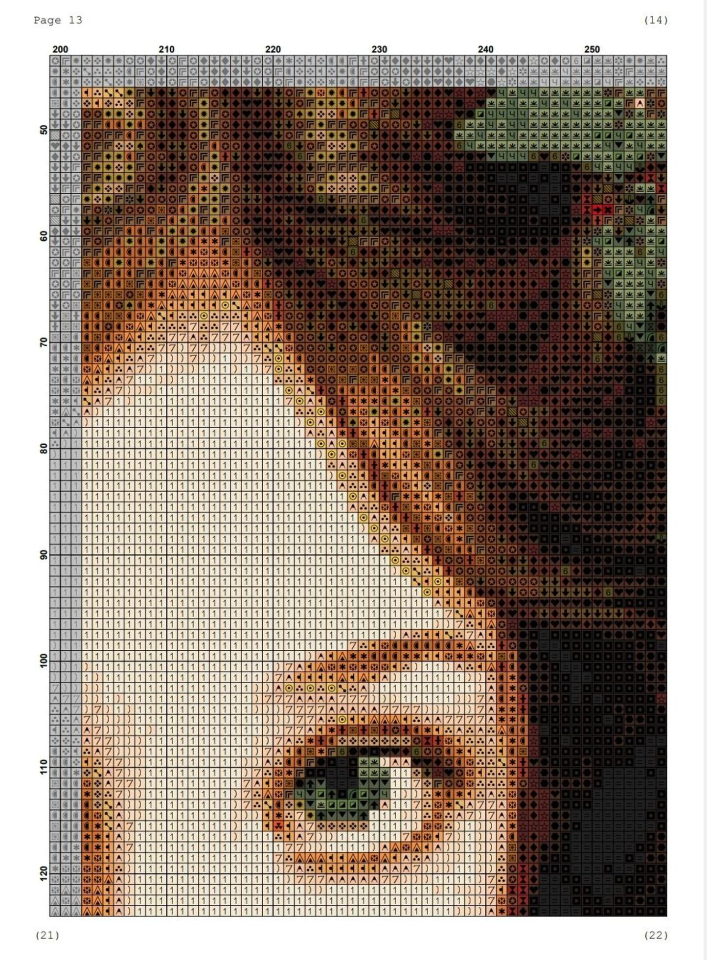 Cross stitch pattern pdf Girl in Flowers, floral embroidery pattern, dmc, magic, summer design, realistic pattern, digital download, chart