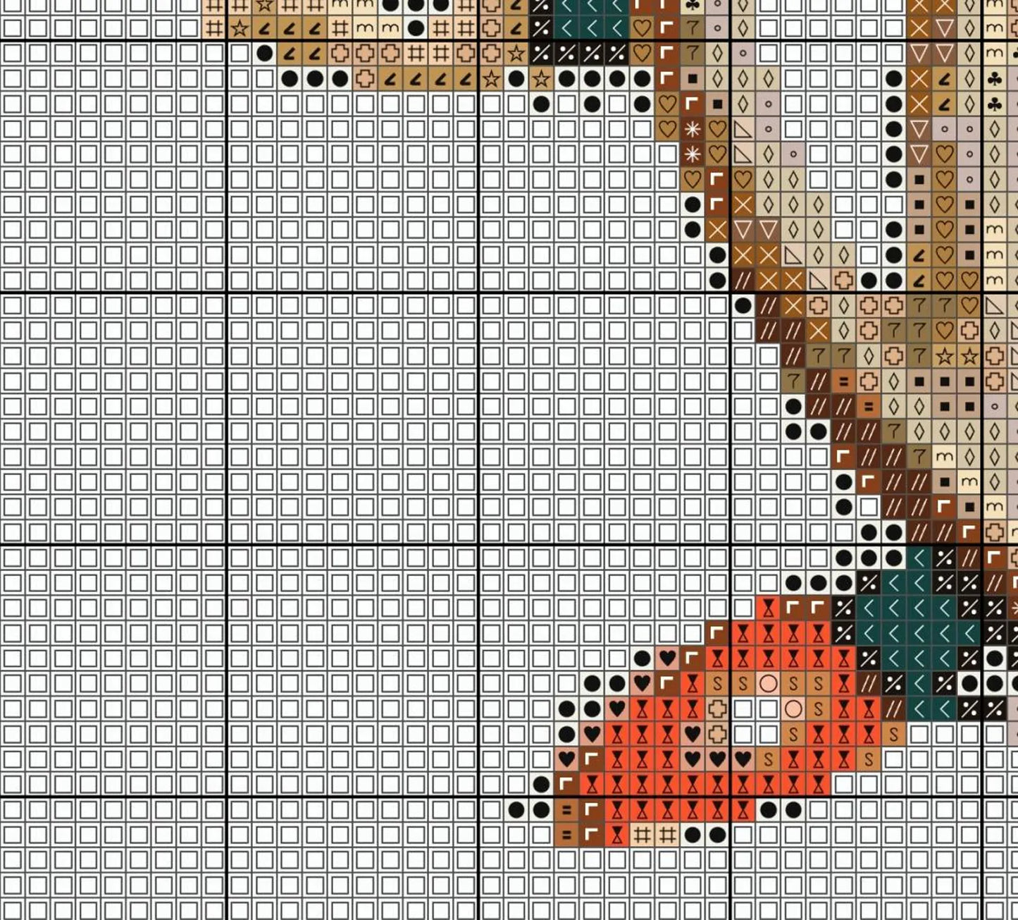 Reindeer Cross Stitch Sewing Embroidery Pattern Wildlife Gift Cute Nursery Artwork Art Scandi Animal Wild Young Baby Bambi Christmas