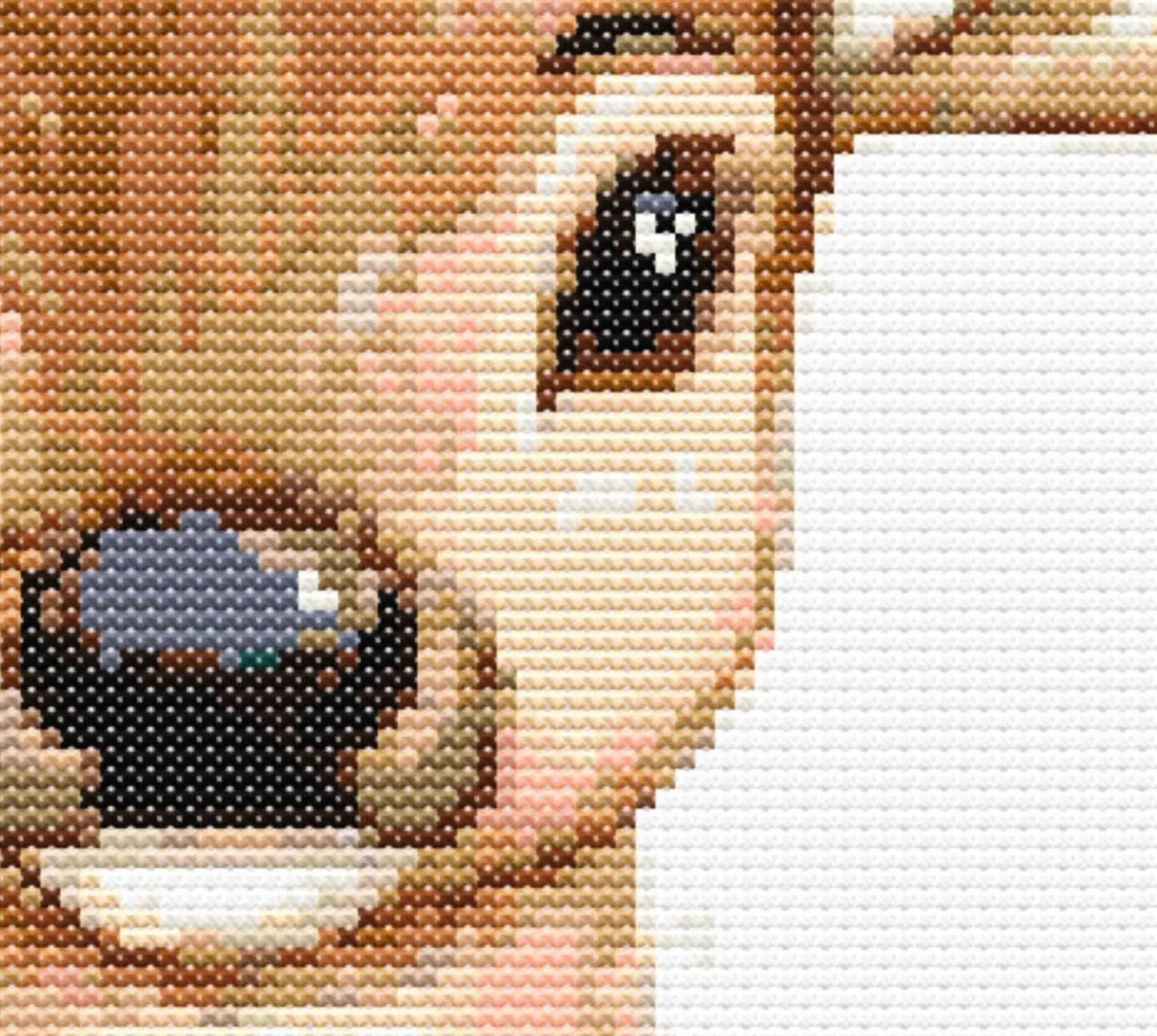 Reindeer Cross Stitch Sewing Embroidery Pattern Wildlife Gift Cute Nursery Artwork Art Scandi Animal Wild Young Baby Bambi Christmas