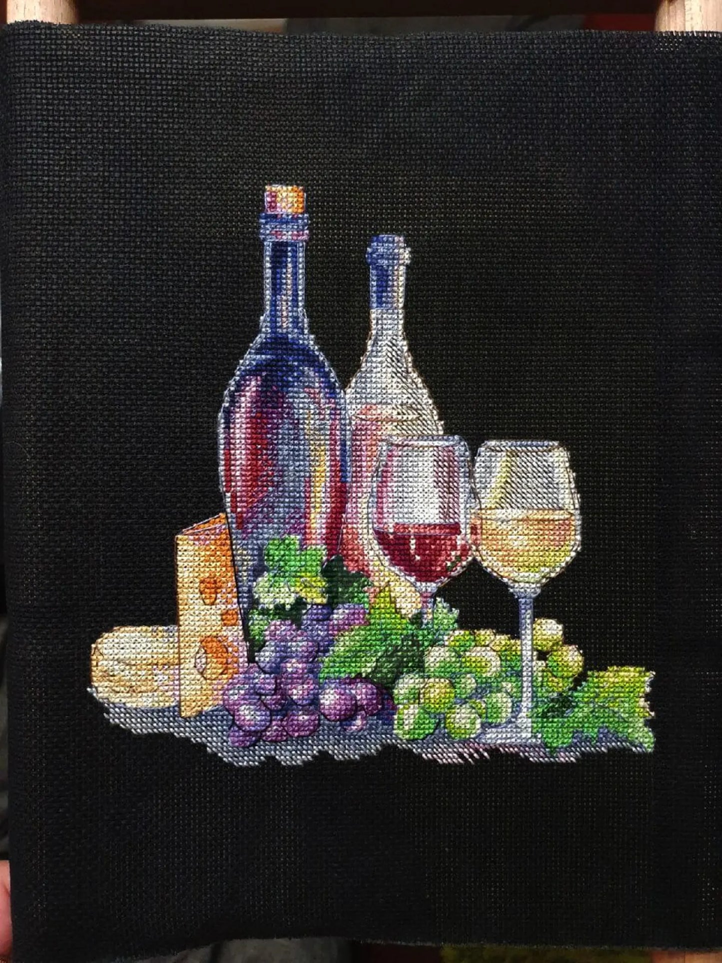 Cross Stitch Pattern "Italian Cuisine. Wine" DMC Embroidery Chart Printable PDF Instant Download