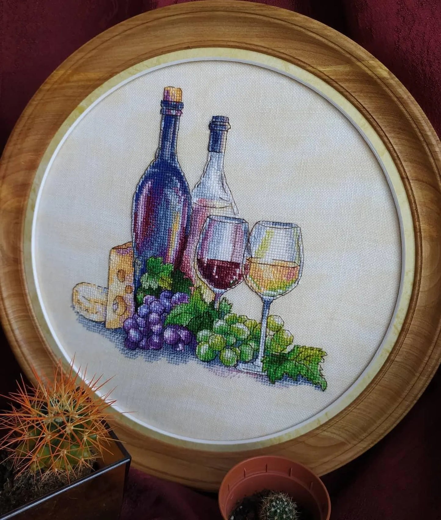 Cross Stitch Pattern "Italian Cuisine. Wine" DMC Embroidery Chart Printable PDF Instant Download