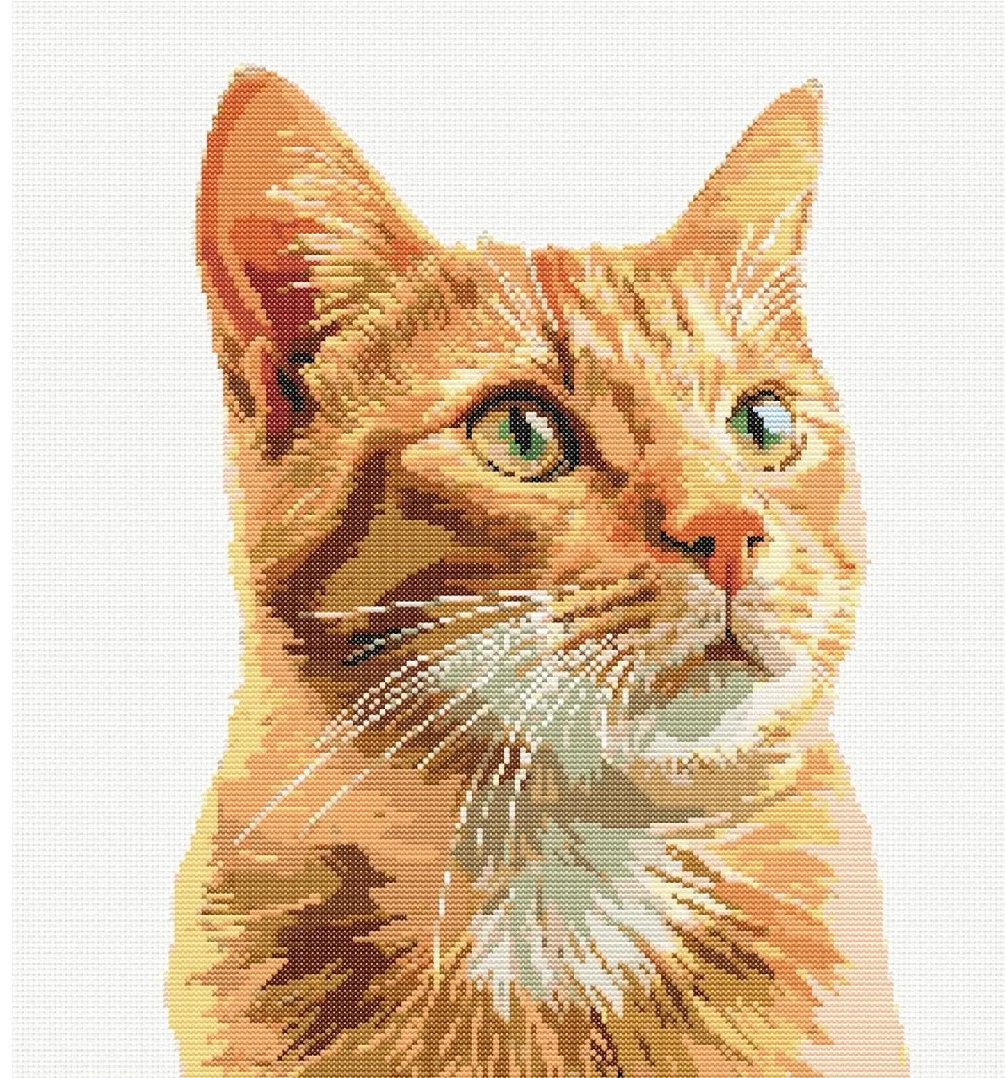Pair of Ginger Cat Cross Stitch Pattern Sewing Embroidery DMC Animal Catlife Nursery Artwork Scandi Minimal Pet Kitty Pattern Keeper Cats