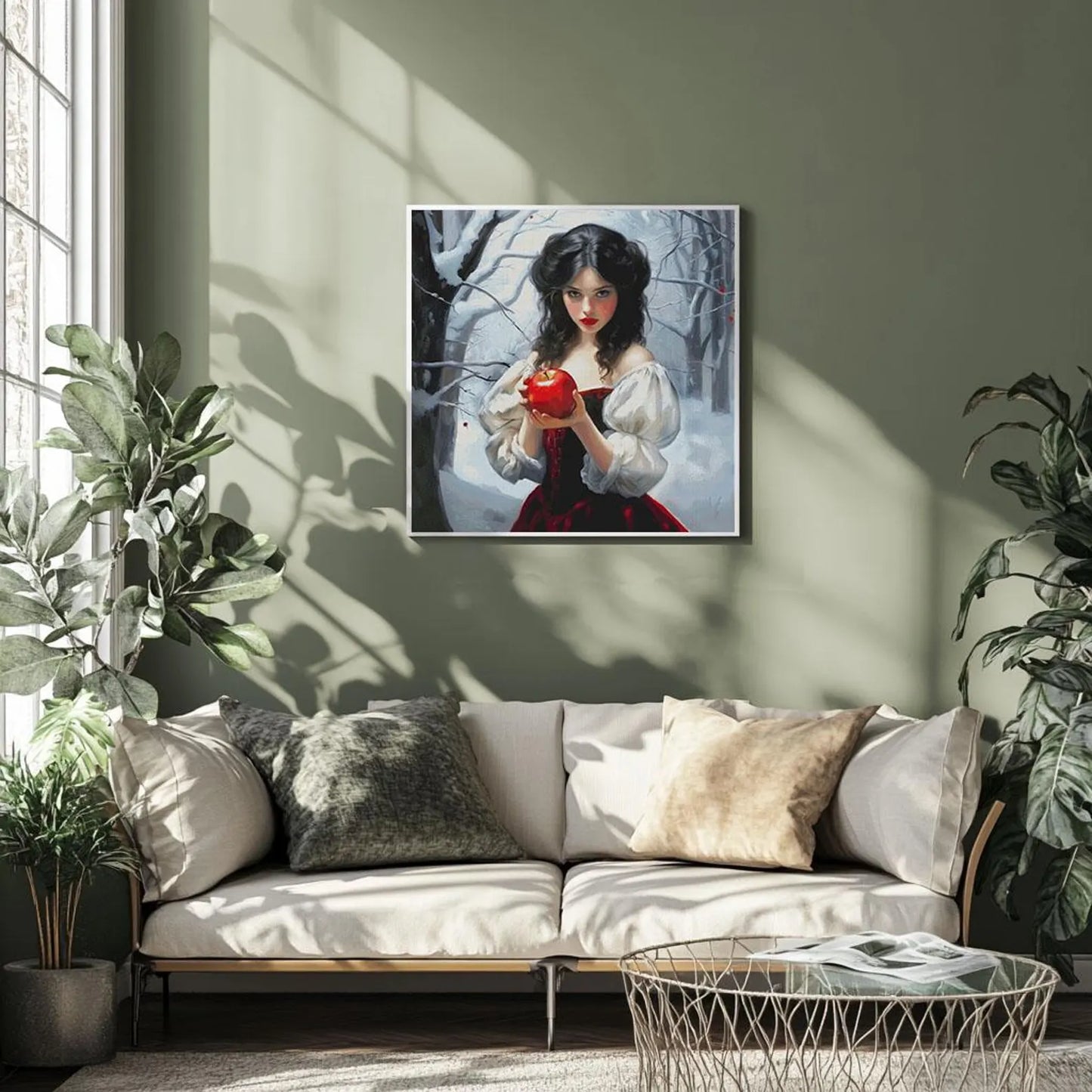 Cross stitch pattern Snow White PDF, fantasy, fairytale, princess cross stitch, instant download, hand embroidery, magic, home decor