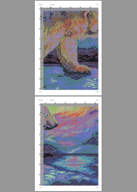 Aurora Cross Stitch Pattern