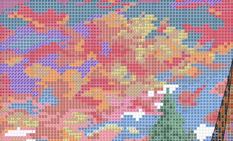 Holiday Village Counted Cross Stitch Pattern Christmas Village Winter Landscape Hand Embroidery Needlepoint Chart Cottage PDF