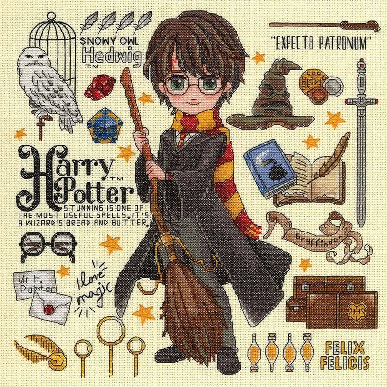 Cross Stitch Pattern Keeper Markup PDF + SAGA Digital Cross Stitch Pattern Harry Potter Sampler Chart Embroidery Movie Magical Potions
