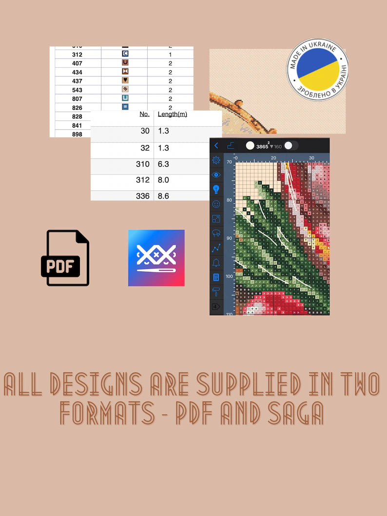 Holiday Cross Stitch Pattern – Christmas Stocking Design, Digital PDF Instant Download
