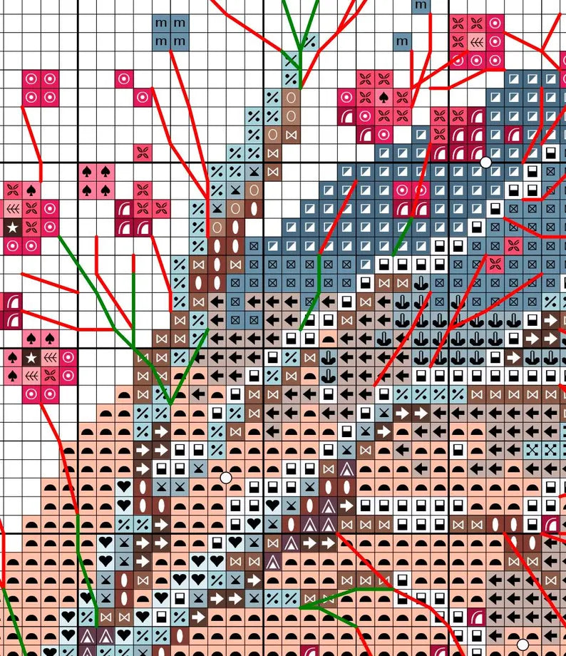 Winter Serenity Cross Stitch Pattern: Snowy Village Pictorial Landscape Hand Embroidery (PDF digital download)