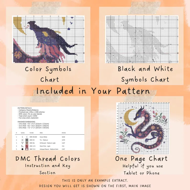 Santa Stitching Cross Stitch Pattern: Cozy Christmas Embroidery PDF with Santa Sewing a Tree and Gifts