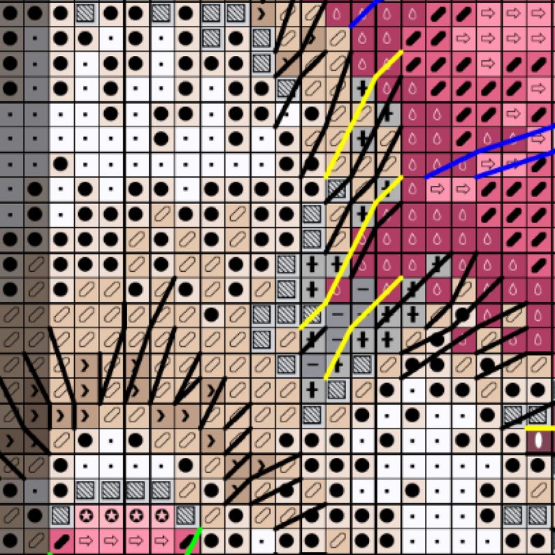 Baby Bunny Cross Stitch Pattern Fluffy Bunny Pattern Tulips PDF Pattern Little Bunny Pattern Bunny DMC Chart Printable PDF Instant Download