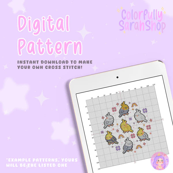 Pink Christmas Cookies Cross Stitch Pattern PDF